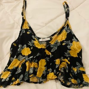 Floral tank crop top